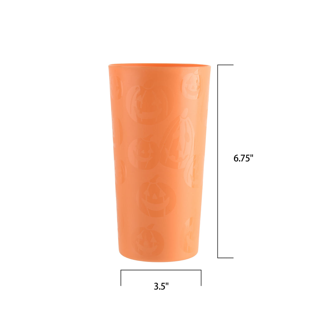 Mainstays 26 oz Round Plastic Skeleton Tumbler, Purple