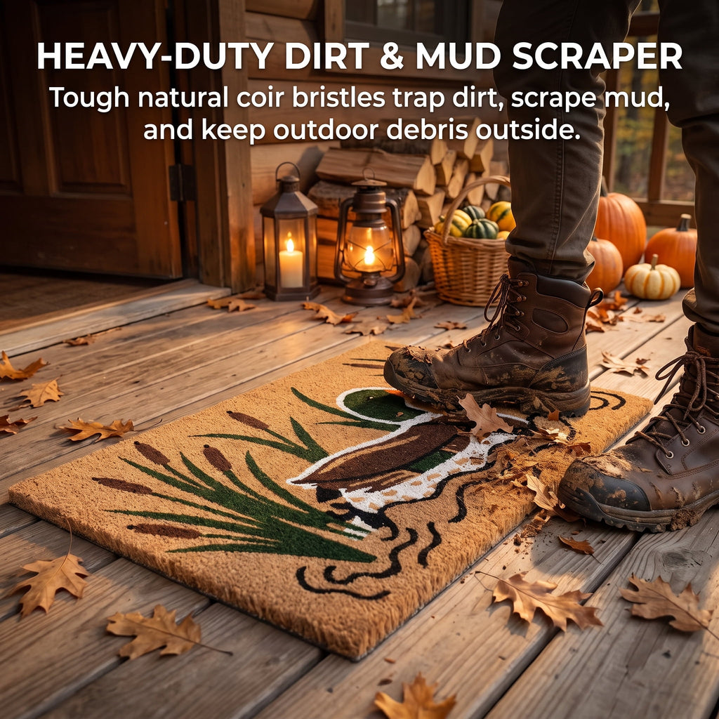 Duck Doormat Outdoor 24'', Rustic Front Door Mat for Entryway, 1 PC