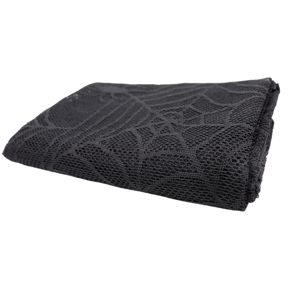 Halloween Table Cloth, Spider Webs Tablecloths Black Tablecloth Lace Fabric Table Cloths Spooky Table Cover for Rectangle Tables for Parties Gothic Halloween Home Decorations, 48x96 Inch