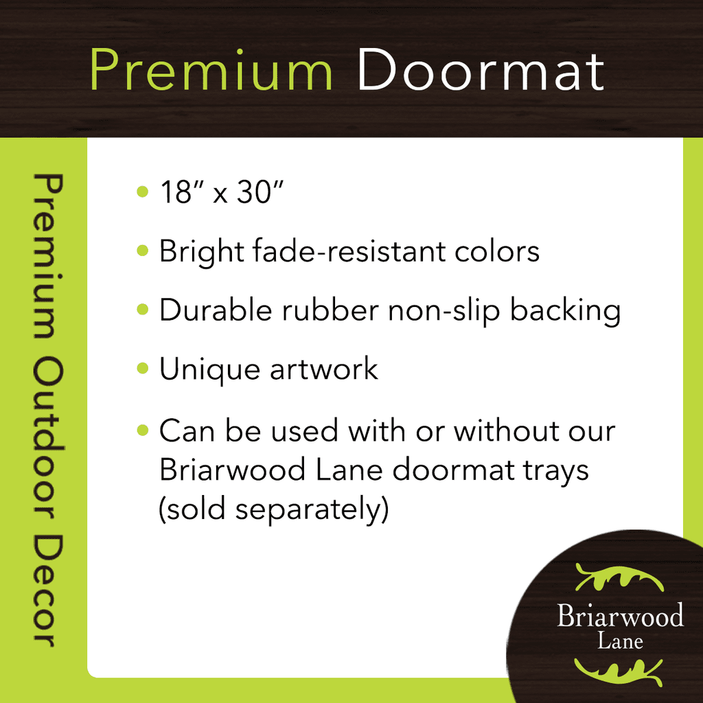 Briarwood Lane Everyday Halloween Coir Doormat 30x18 Shoes Off Witches For Halloween Coir Doormat