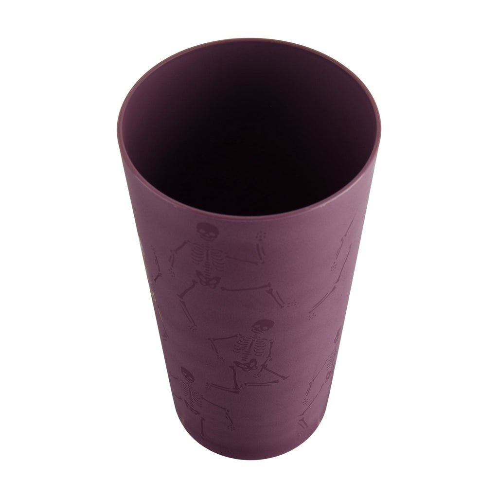 Mainstays 26 Ounce Round Plastic Etched Bat Tumbler, Black
