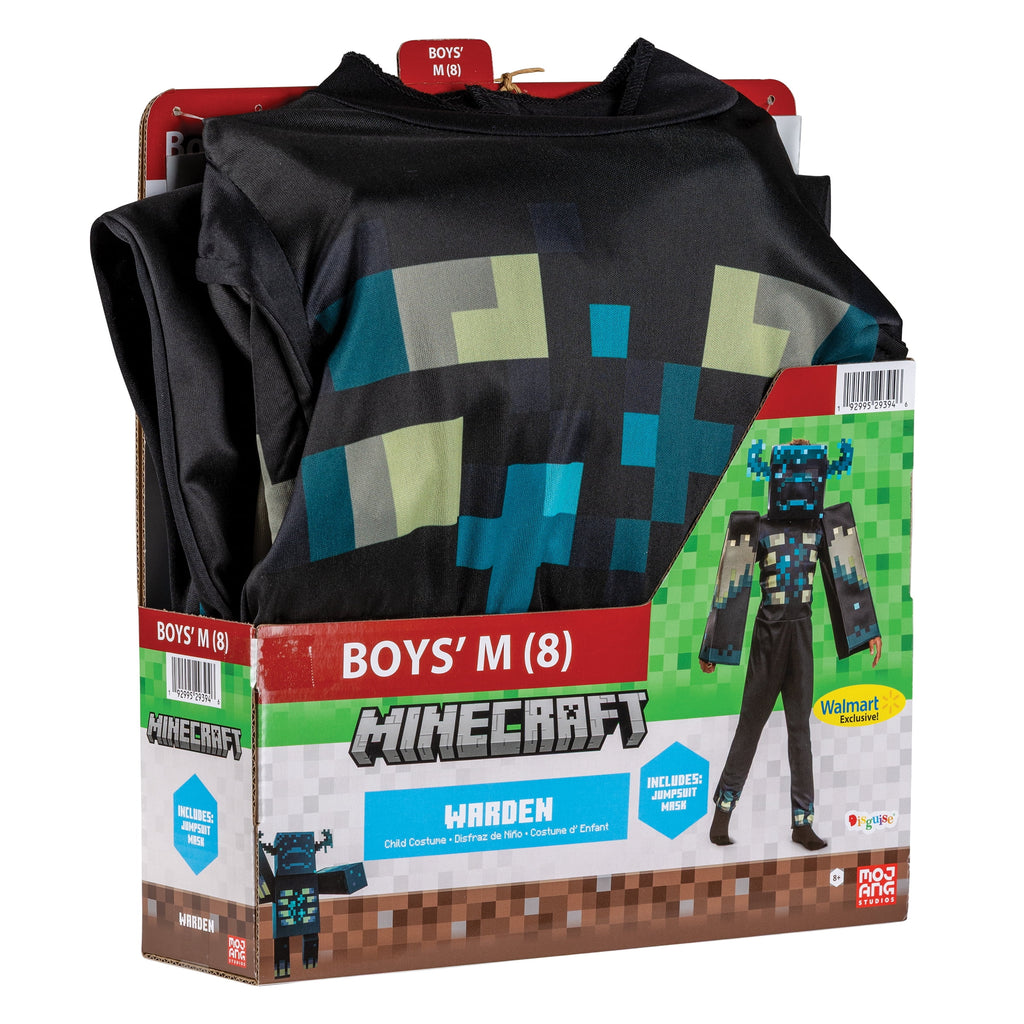 Minecraft Warden Halloween Costume for Children, Boys Size XS (4/5), by Disguise