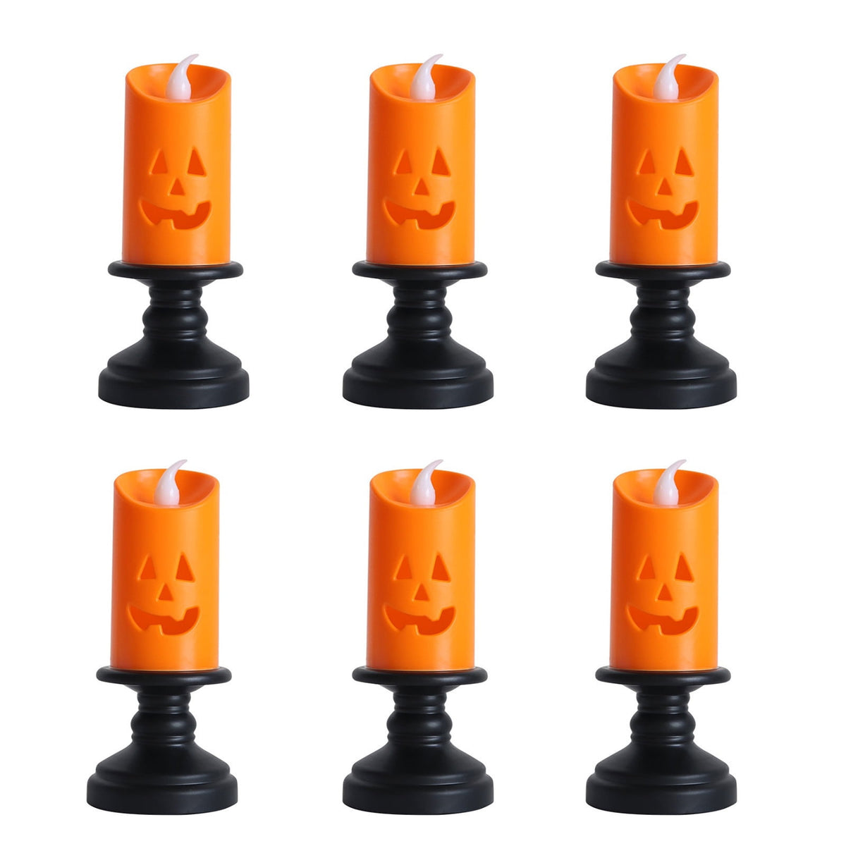 ZestqaQ Halloween LED Candle Light, Halloween Decoration, Pumpkin Lantern, Outdoor Lantern for Patios, Trick or Treat Decoration, Spooky Home Decor