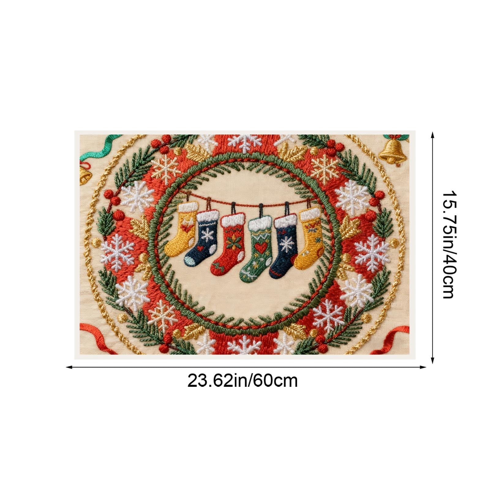 Tupukom Gifts Under 5 Dollars Christmas Doormat With Non Slip Indoor Christmas Welcome Mat with Absorbent & Dirt-Trapping, Outdoor Christmas Tree Door Mat Front Porch Decor 16" x 24" Inch