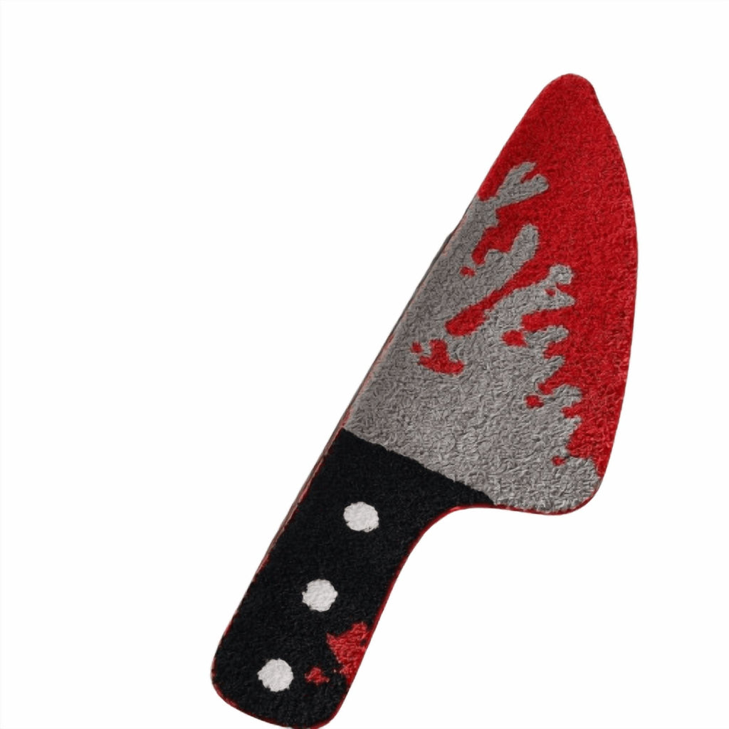 Scream Knife Rug 15.7’’W x 47’’L, Floor Mat for Household Use Bathroom Antislip Waterabsorbing Entryway Easy To Clean Dirtdecorative Doormat, Non Slip Machine Washable, Halloween Holiday Decorations
