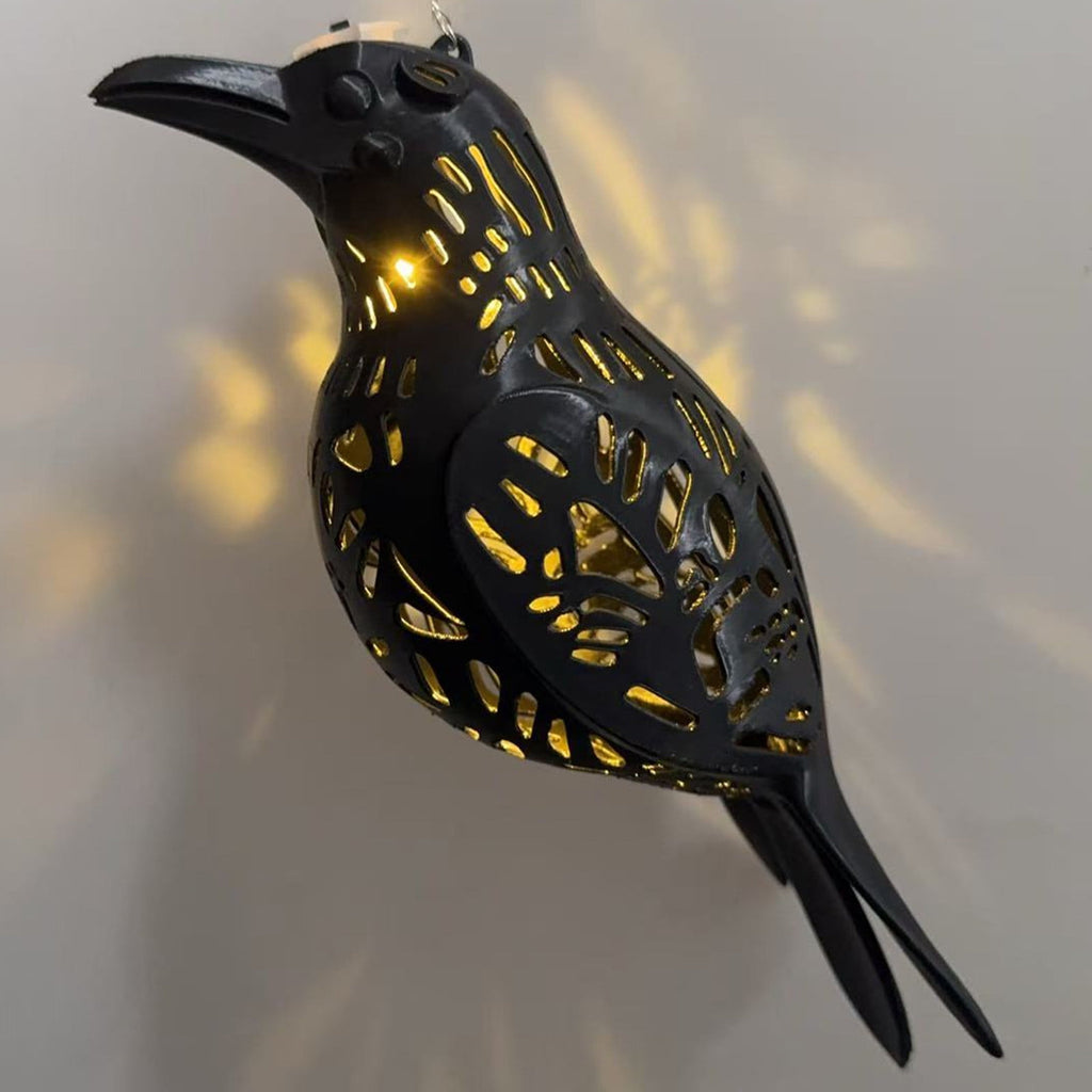 Raven Lantern - 3.15x9.44" Raven Lantern, 3D Gothic Window Decoration | Spooky Pendant Lamp for Gardeners Outdoor Garden Patio Porch Entrance Backyard