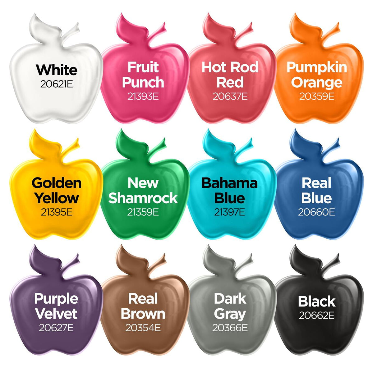 Apple Barrel Gloss Acrylic Craft Paint Set, 2 fl oz, Glossy Brights, 12 Piece