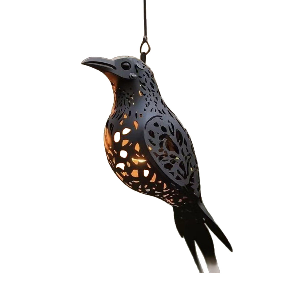 Raven Lantern - 3.15x9.44" Raven Lantern, 3D Gothic Window Decoration | Spooky Pendant Lamp for Gardeners Outdoor Garden Patio Porch Entrance Backyard