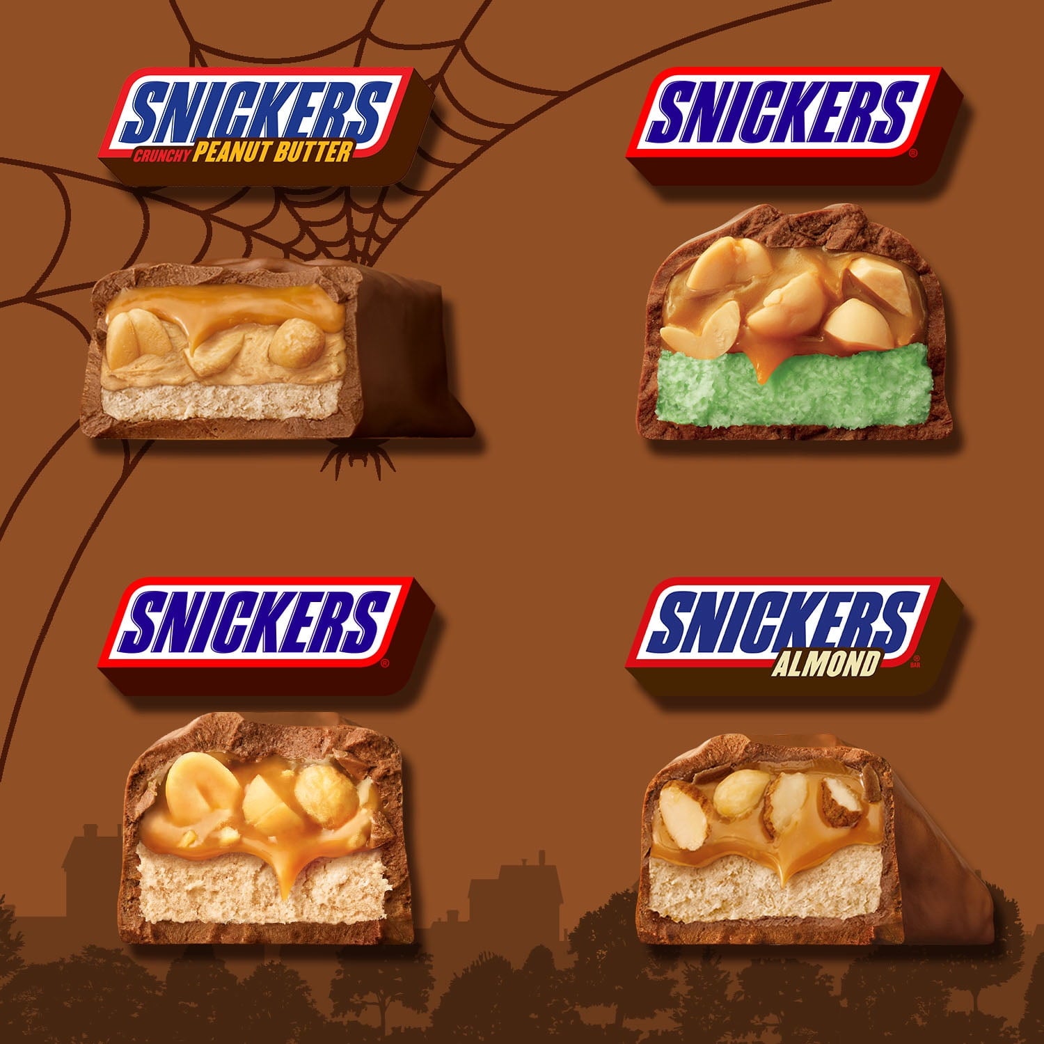 Snickers Fun Size Chocolate Halloween Candy Variety Assortment - 35 Ct Bulk Bag