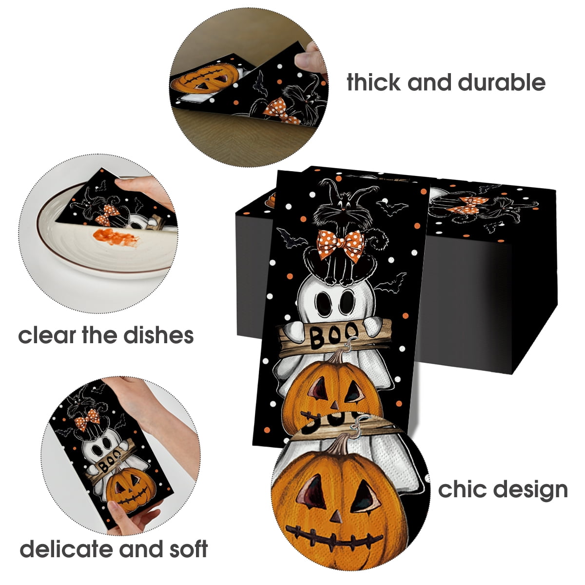 Sm:)e Ghoost Halloween Paper Napkins 100PCS