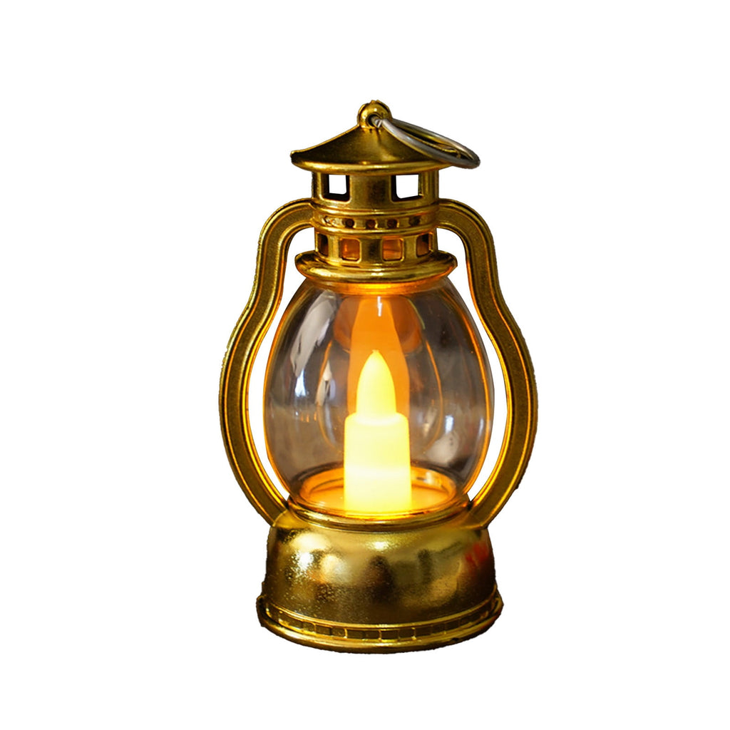 Djiypn Mini Lanterns 2Pack LED Small Lanterns Decorative Indoor Outdoor Hanging Lantern Decorative Candle Light Farmhouse Decor for Weddings Western Camping Party Halloween Christmas Decorations