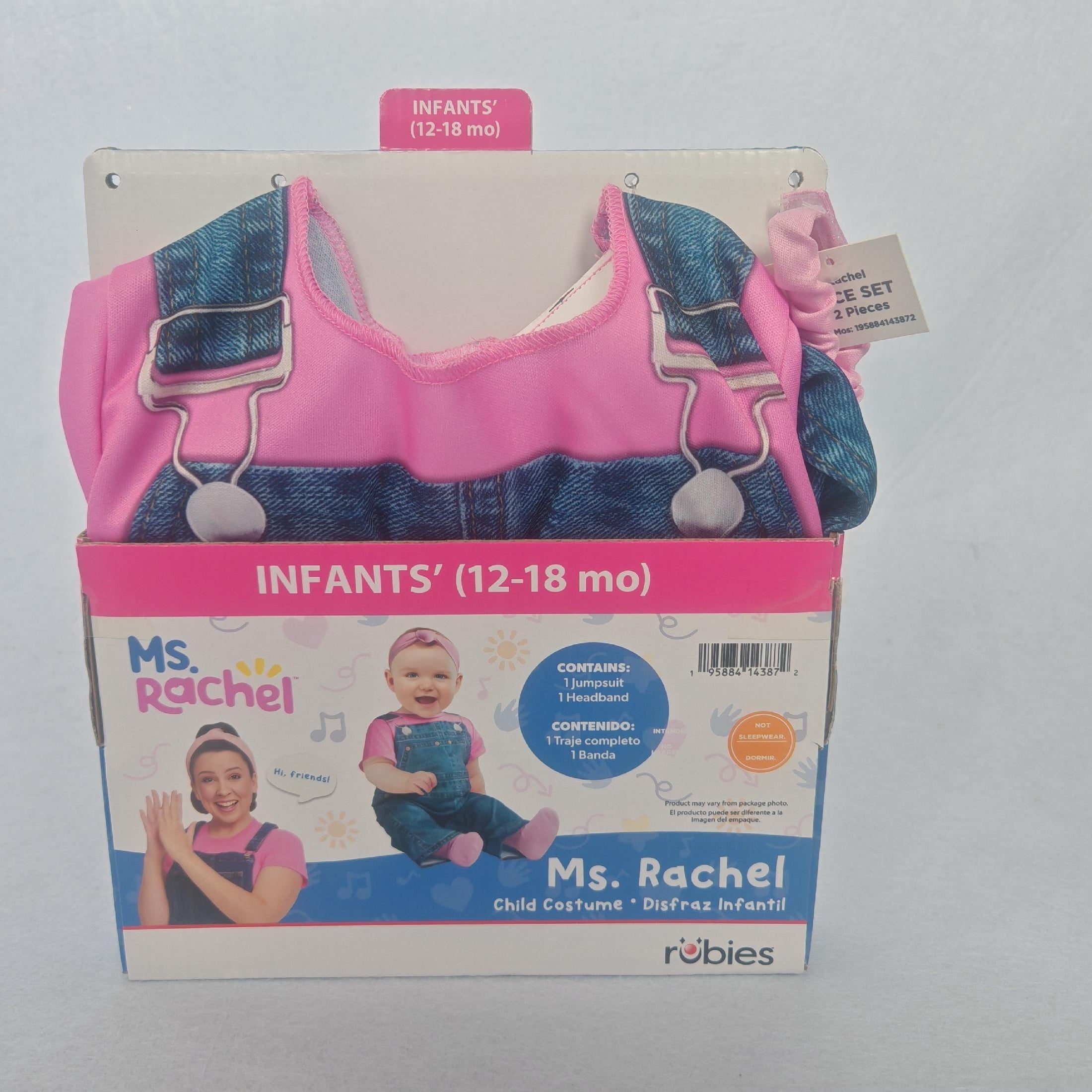 Ms. Rachel Halloween Costume for Toddler Girls, Size 2T, by Rubies