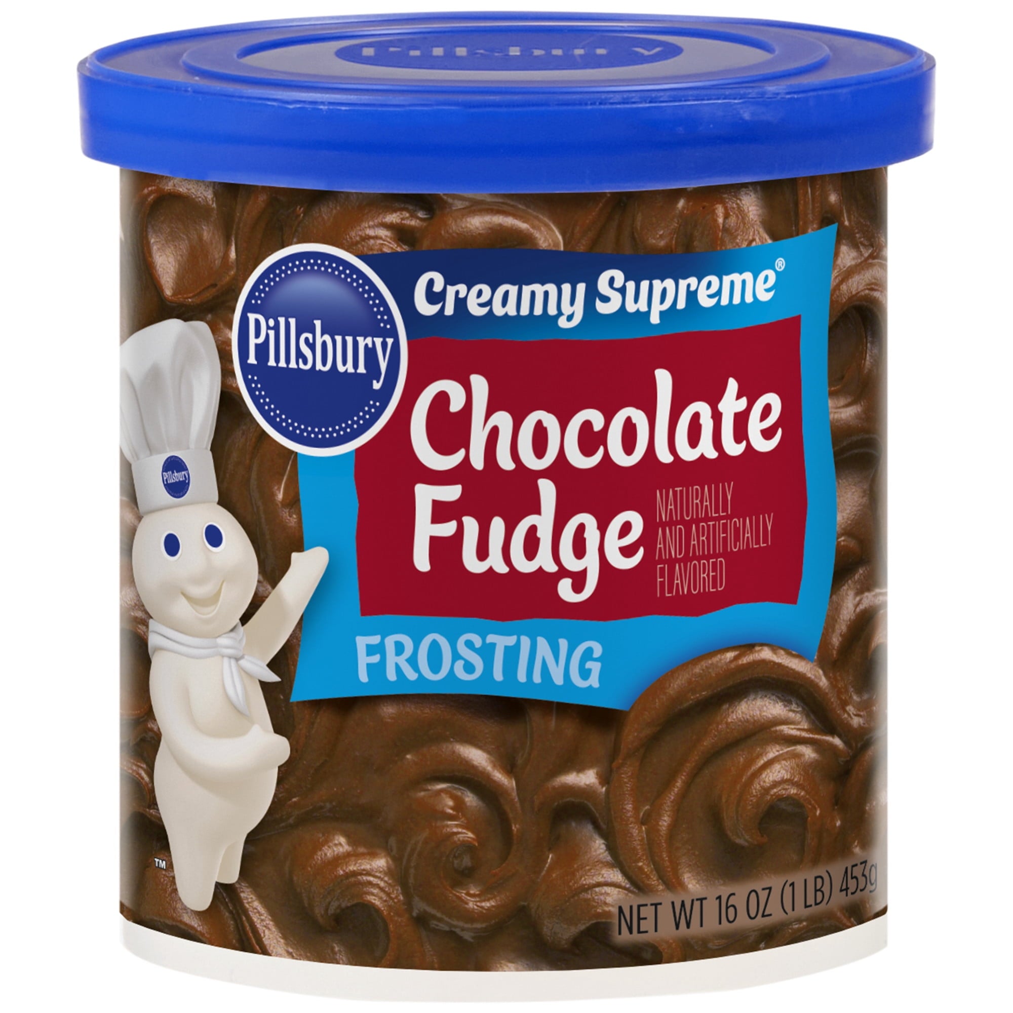 Pillsbury Creamy Supreme Chocolate Fudge Flavored Frosting, 16 oz Tub