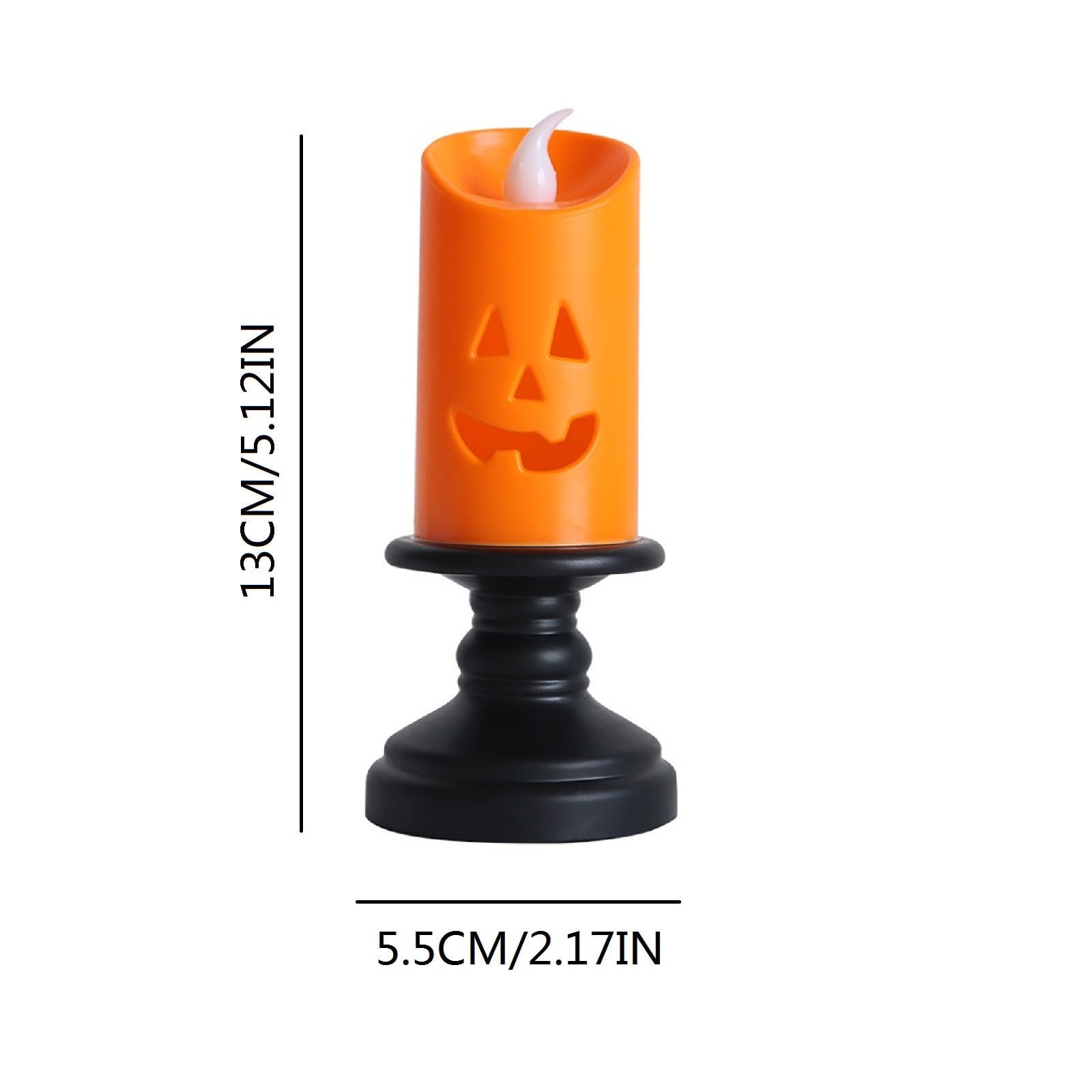 ZestqaQ Halloween LED Candle Light, Halloween Decoration, Pumpkin Lantern, Outdoor Lantern for Patios, Trick or Treat Decoration, Spooky Home Decor
