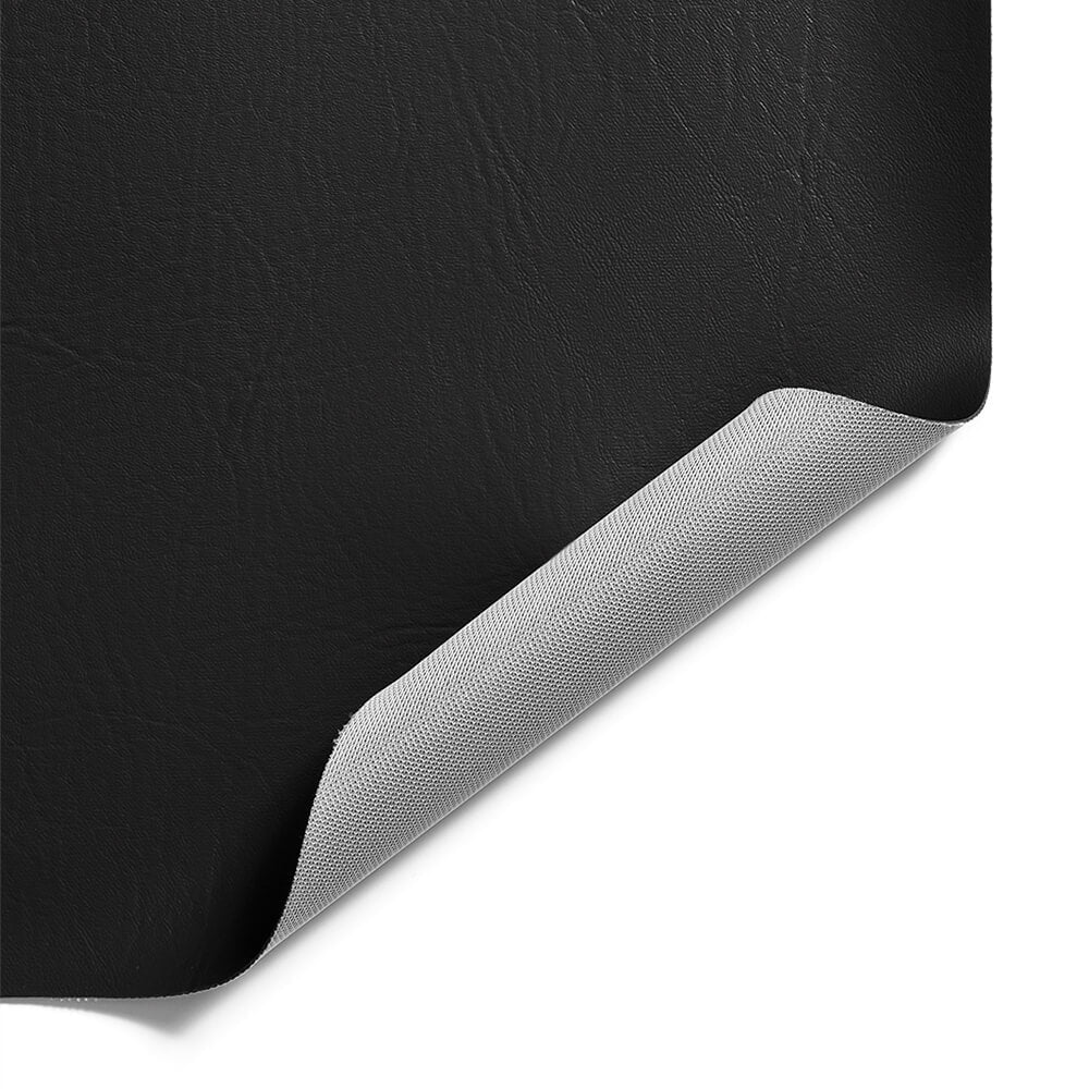 Ottertex 54" Vinyl 100% Polyester Faux Leather Craft Fabric By the Yard, Black