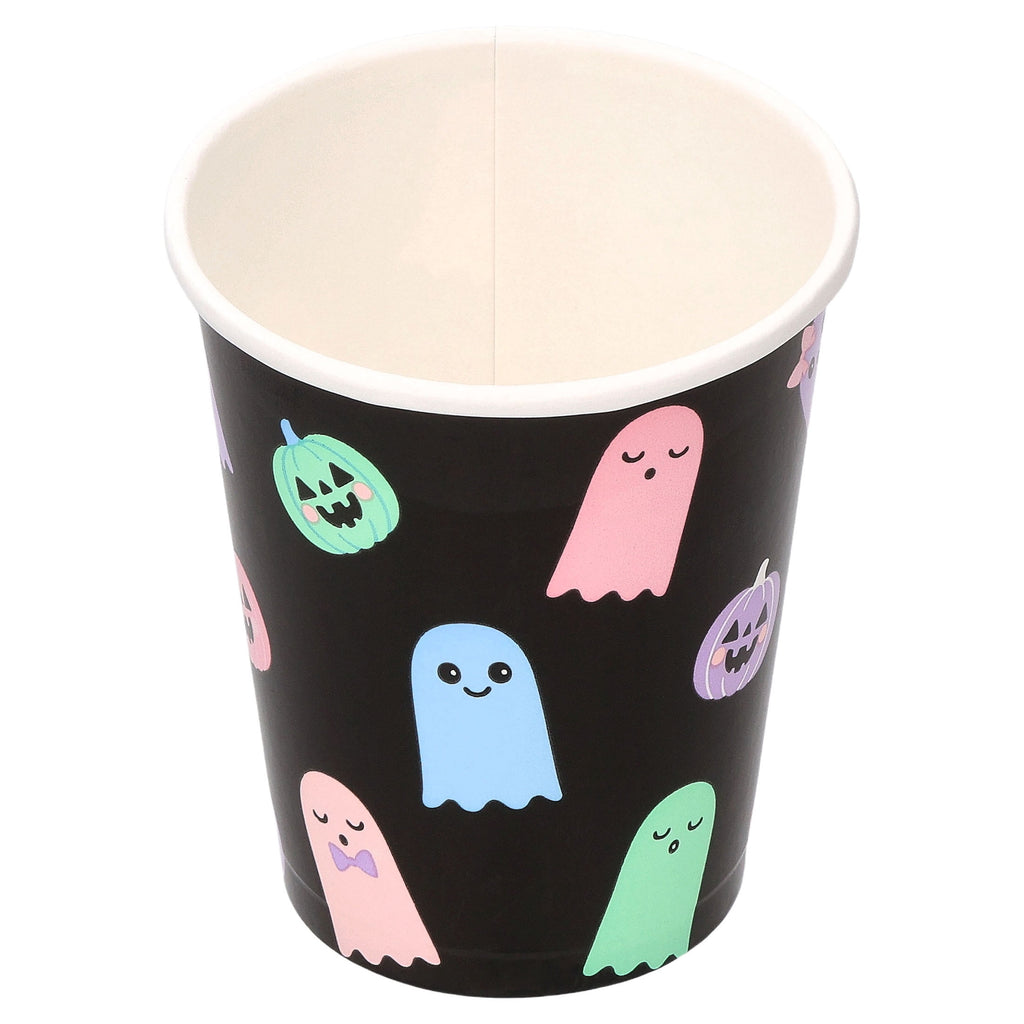 Cute Ghosts Disposable Paper Cups, Multicolor, 9 oz, 8 Count, Halloween by Way To Celebrate