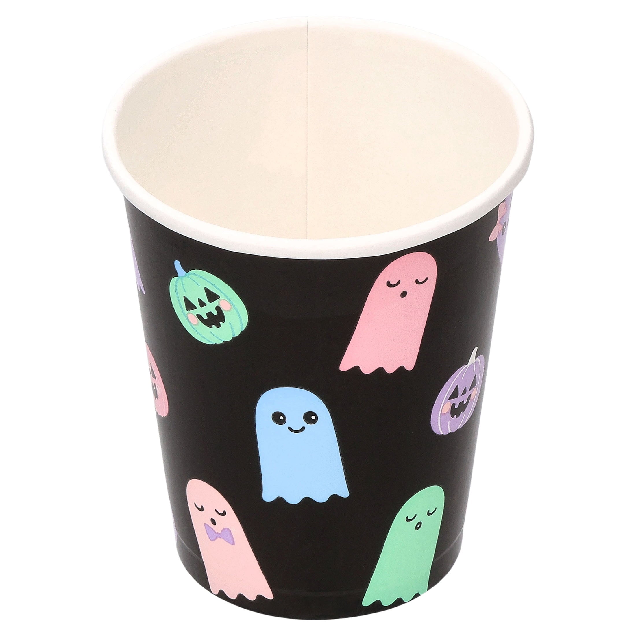 Cute Ghosts Disposable Paper Cups, Multicolor, 9 oz, 8 Count, Halloween by Way To Celebrate