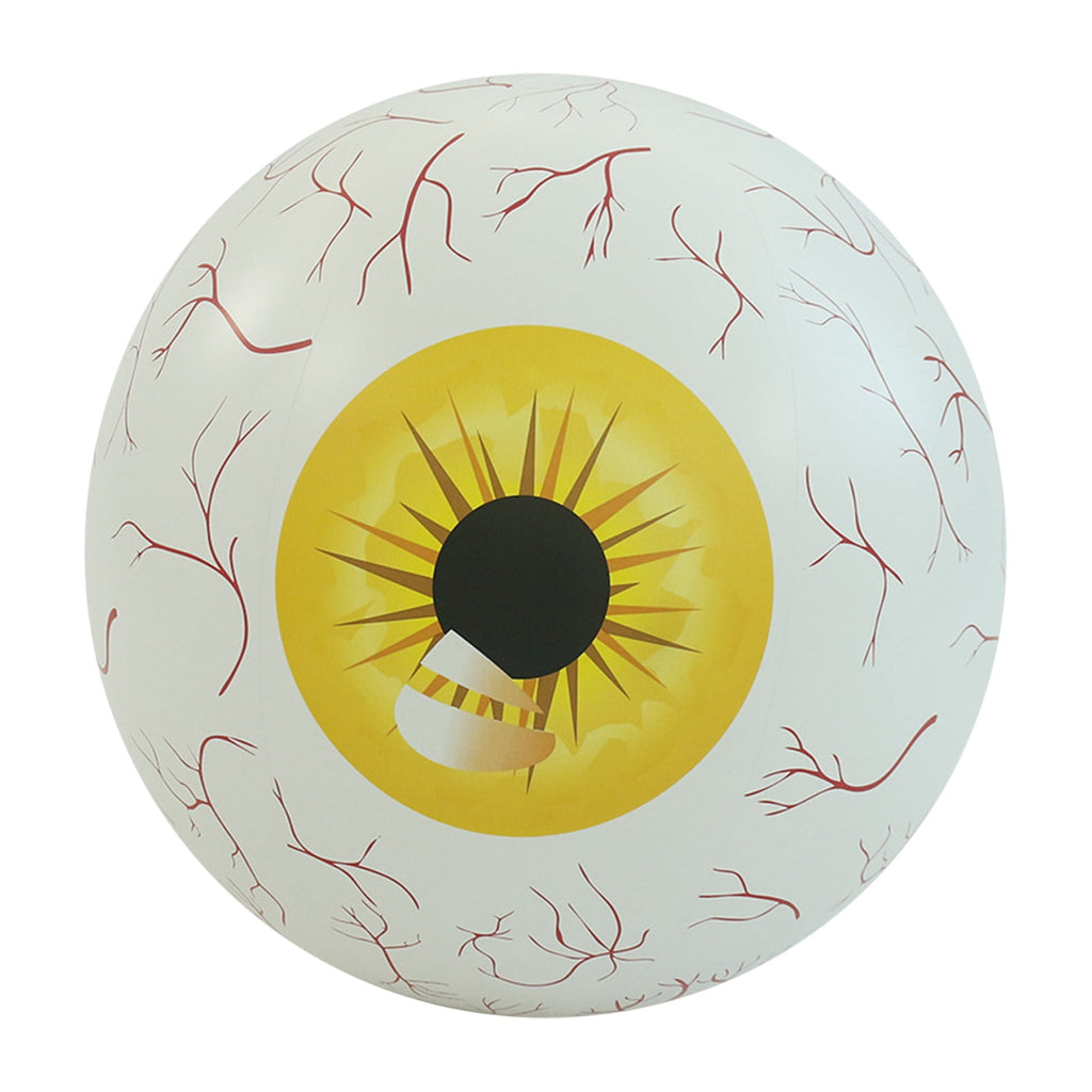 Summercome Halloween Inflatable Eyeball,16inch Halloween Huge Glowing Inflatable Eyeballs, 12 Changeable Colors with Remote Control, Suitable for Halloween Parties, Horror Themed Parties Supplies, Gre