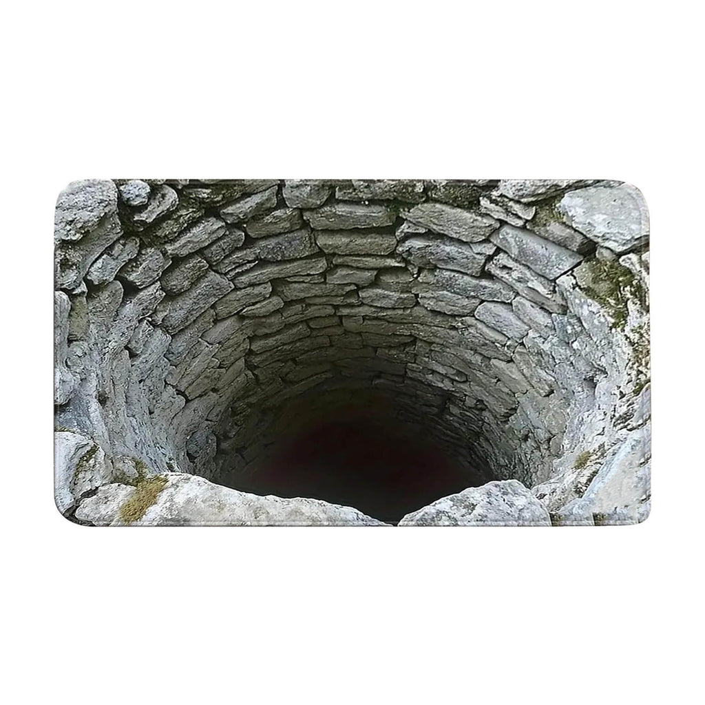 2026 New 3D Hole Rug, Rugs That Look like a Hole, Trap Optical Illusion Bottomless Non-slip Doormat for Door Entrance, Bathroom, Stairs, Playroom, Living Room, Or Area Decoration