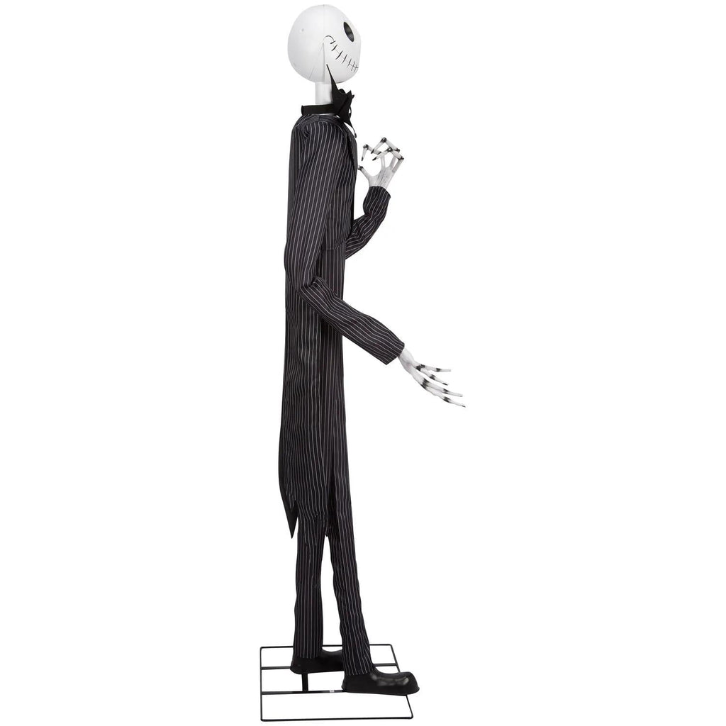 6.5 Ft Animated Deluxe The Nightmare Before Christmas Jack Skellington Decoration - Black & Purple