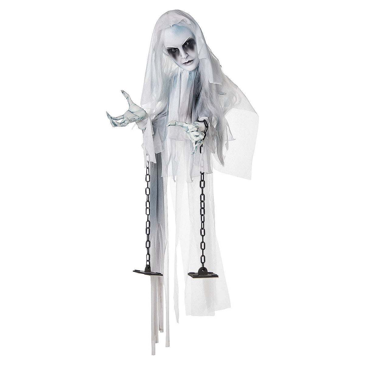 Fun Express 4 Ft. Hanging Ghostly Girl Animated Prop
