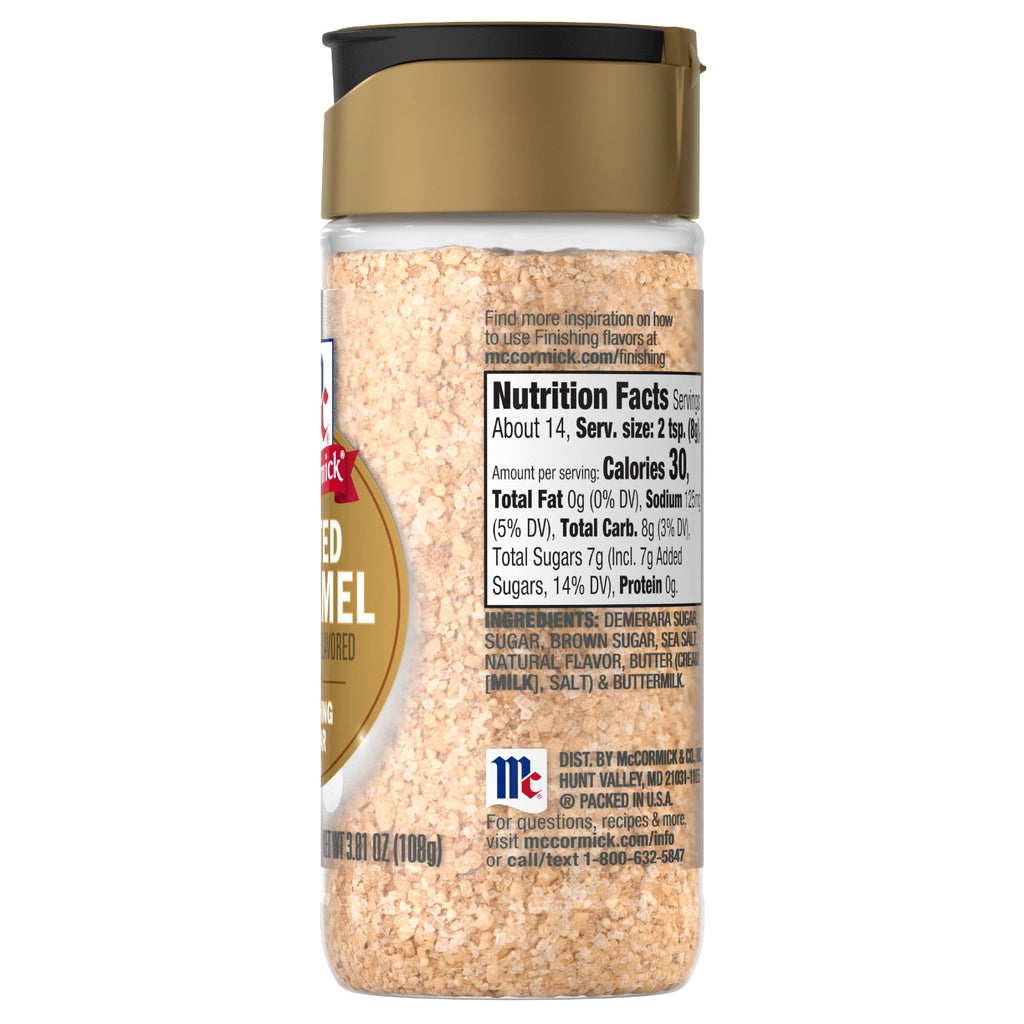 McCormick Salted Caramel Finishing Sugar, 3.81 oz Bottle
