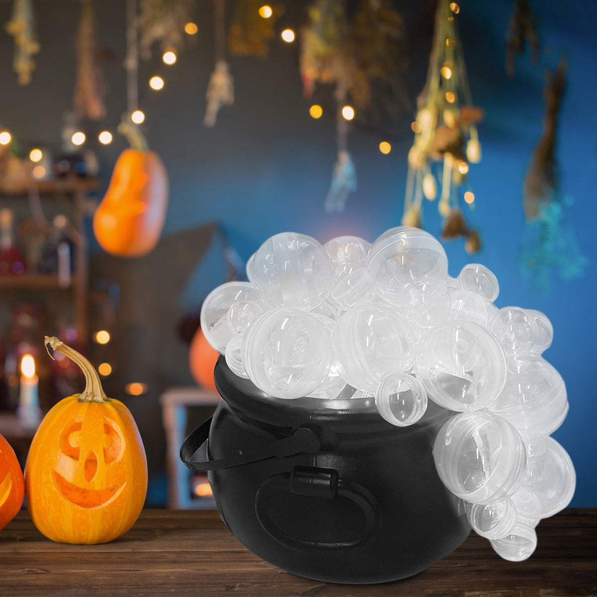 Muecwrye Halloween Decorations Outdoor, Halloween Clearance! Halloween Witches Cauldron on Tripod with Lights, DIY Bubbling Cauldron Set Decor for Home Porch Outside, Halloween Party Supplies