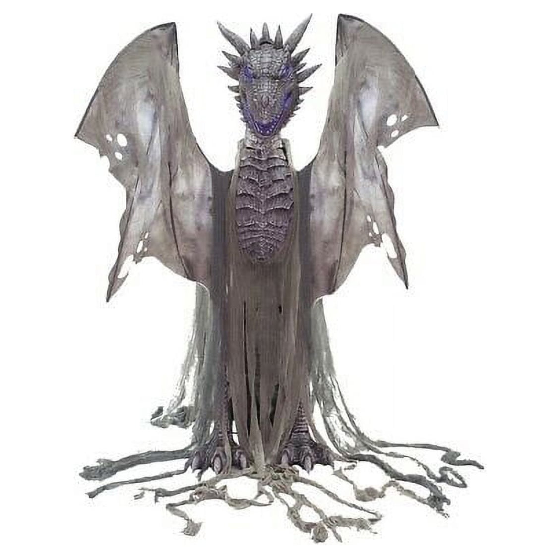 Seasonal Visions 7 ft. Animated Winter Dragon Halloween Decoration
