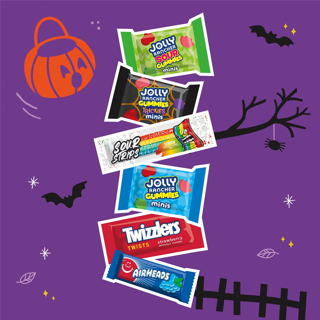 Hershey Assorted Fruit Flavored, Halloween Candy Variety Bag, 24.39 oz (70 Pieces)