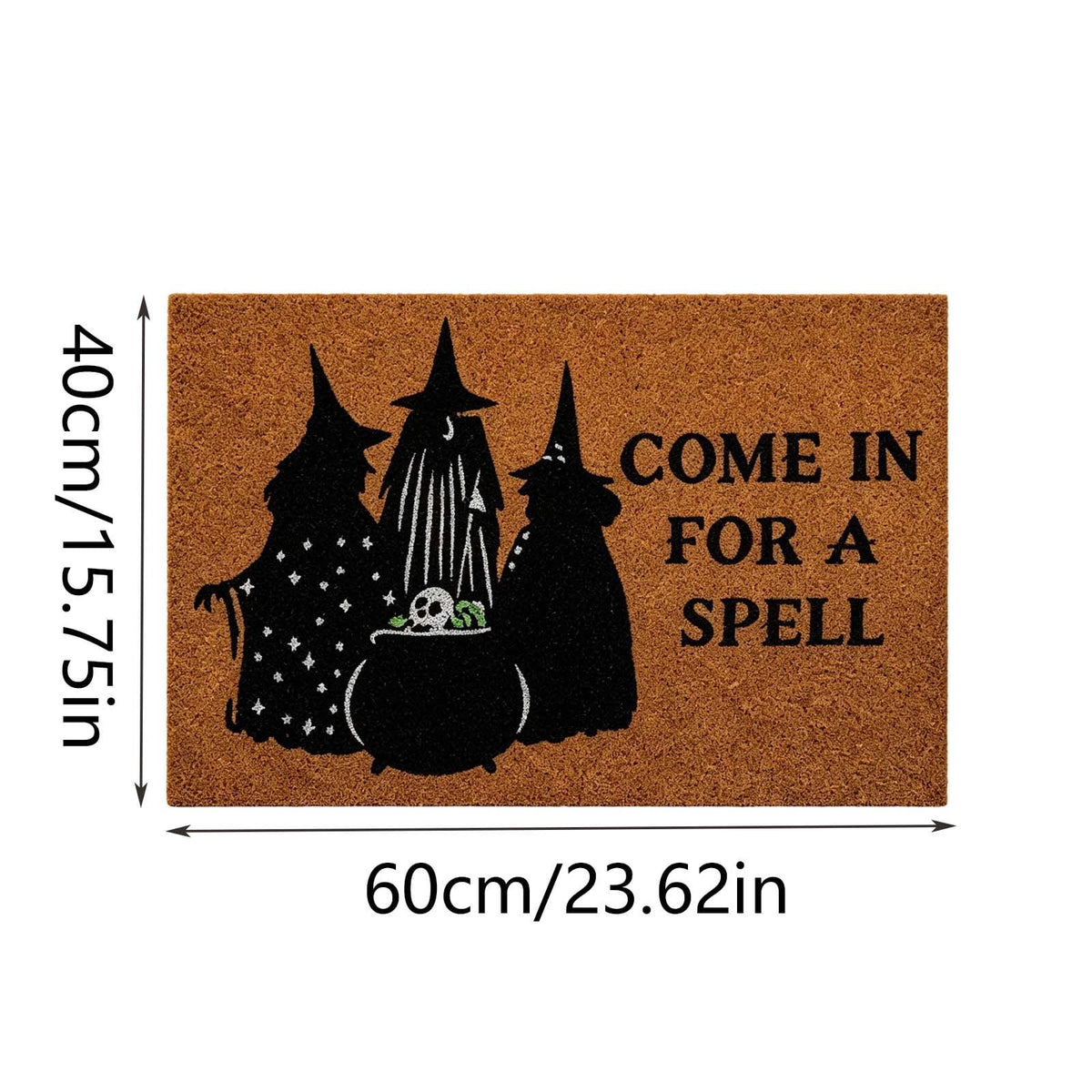 BZPIZ Halloween Cute Pumpkin Door Mat for Front Door, Doormat Outside Entrance, Halloween Decor for Porch and Entryway, Indoor & Outdoor Use Orange