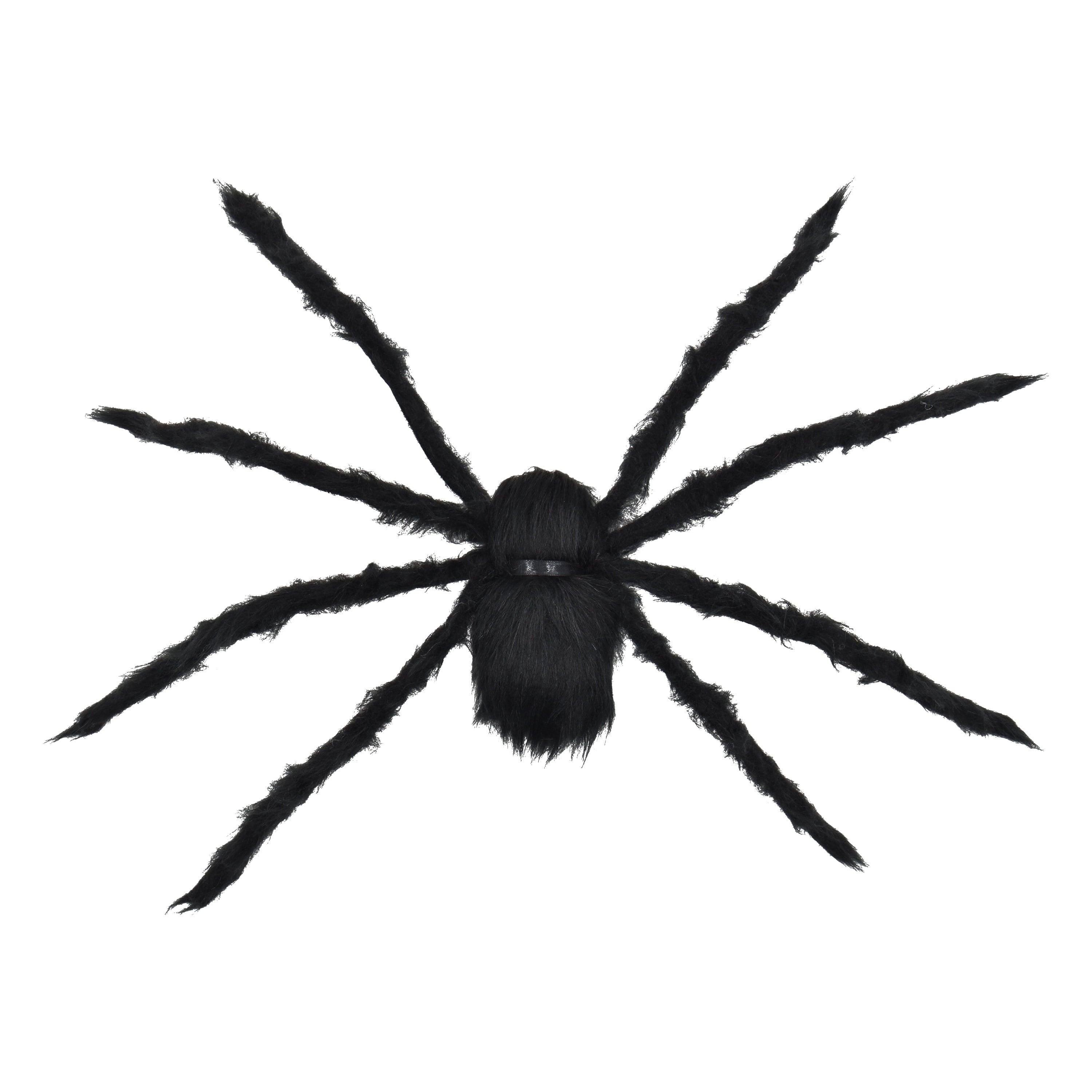 Giant Spider Web with Spider Decoration, Black, 8', Halloween by Way To Celebrate