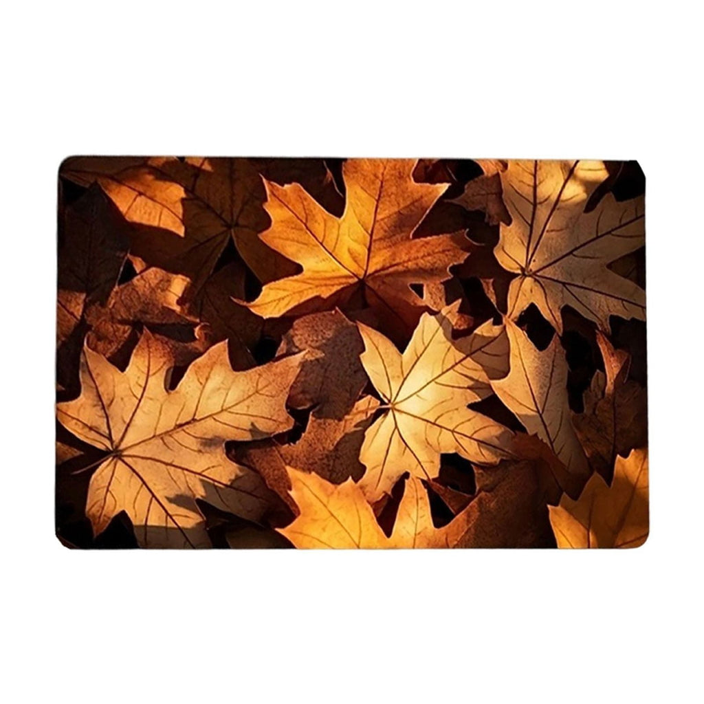 Autumn Door Mat for Entryway, 16x24 Inch, Fall-Themed Floor Doormat for Home Decor, Non-Slip Rug Mat for Living Room, Kitchen, Bedroom, Gifts for Fall Lovers (E)