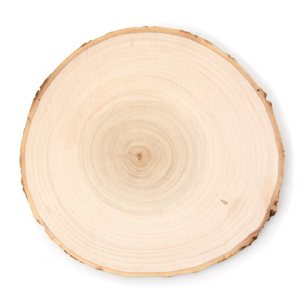 Hello Hobby Poplar 7" Round Rustic Wood Slice with Bark