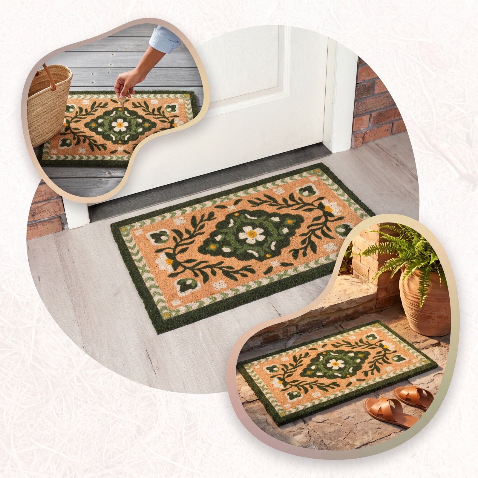 Duck Doormat Outdoor 24'', Rustic Front Door Mat for Entryway, 1 PC