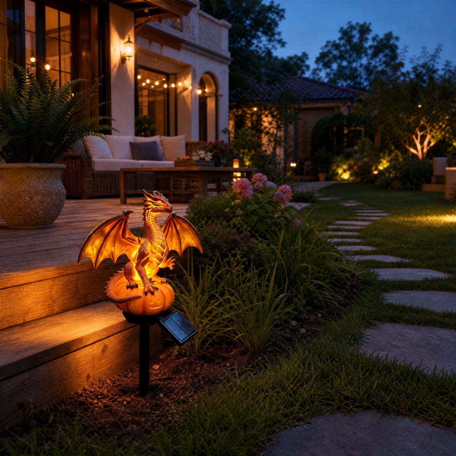 Halloween Witch Cauldron Garden Stake Lights, 2.7Ft LED Color Waterfall-Style Light Flow Flying Witch Garden Stake, Waterproof Weather Resistant Projector Lights for Outdoor Yard, Lawn, Pathway