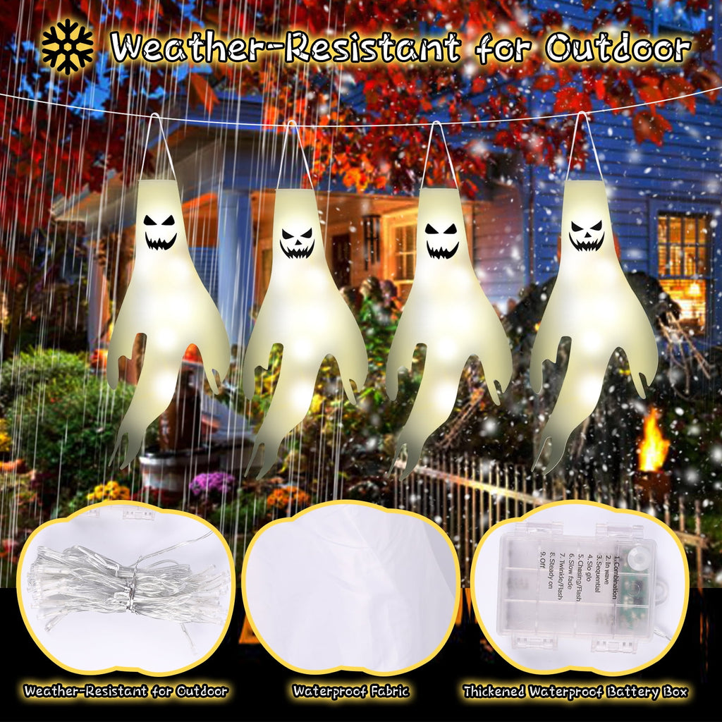 16.4Ft Large Spider Webs Halloween Decorations Lights, Outdoor Battery Operated Purple Halloween String Lights with 8 Modes Remote Control 125 LEDs Spiderweb,60" Large Spider,Waterproof (Purple)