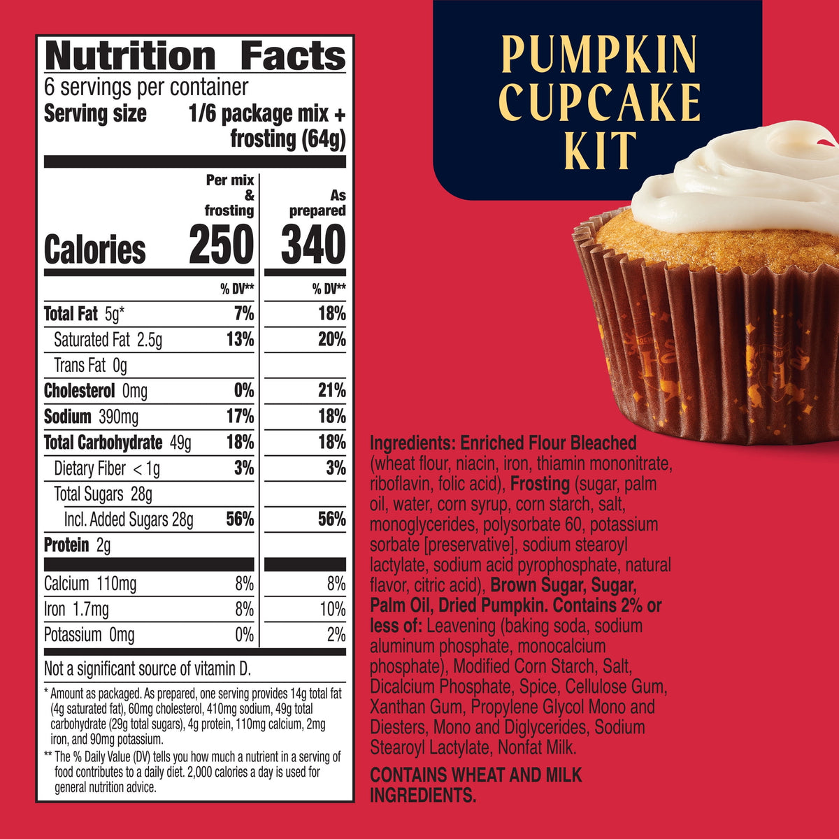 Betty Crocker Harry Potter Hogwarts House Pumpkin Cupcake Kit, 12 Count, 13.6 oz