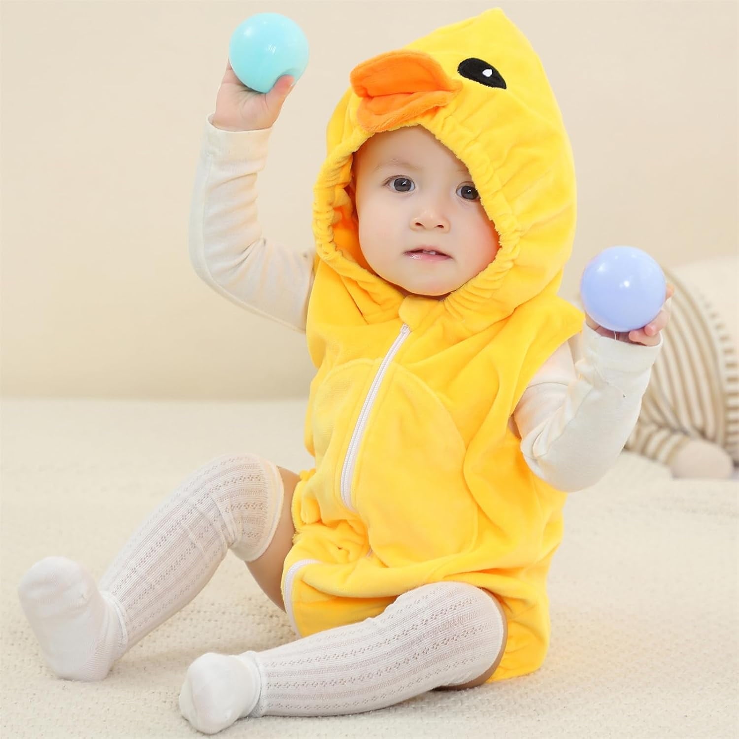 WIBACKER 0-24M Baby Boy Dinosaur Costume for Themed Parties and Halloween, Flannel Hooded Outfit Suit