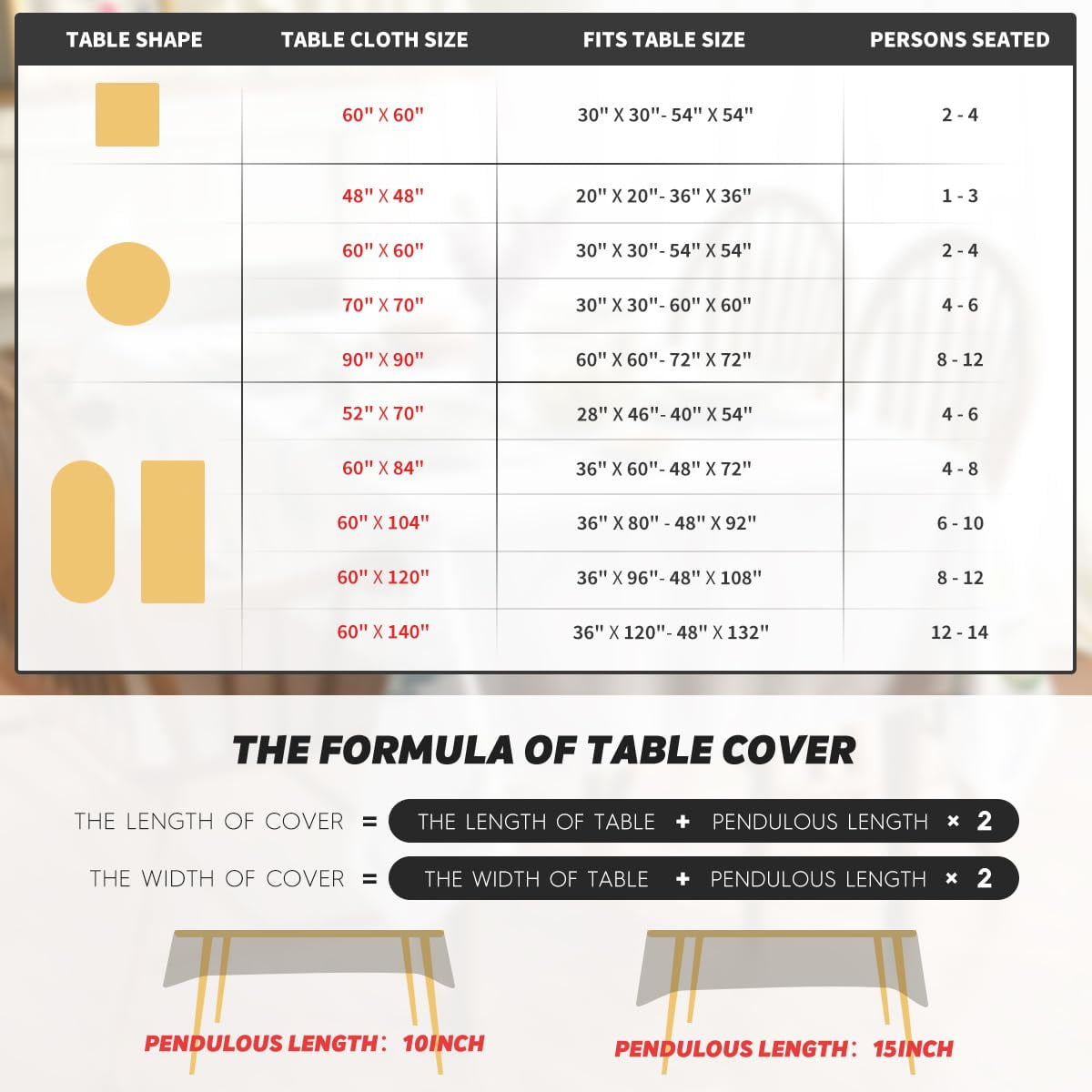 Sm:)e Mexico Halloween Tablecloth 60x84 Inch, Cinco De Mayo Fiesta Washable Table Cover for Party Picnic Dinner Decor
