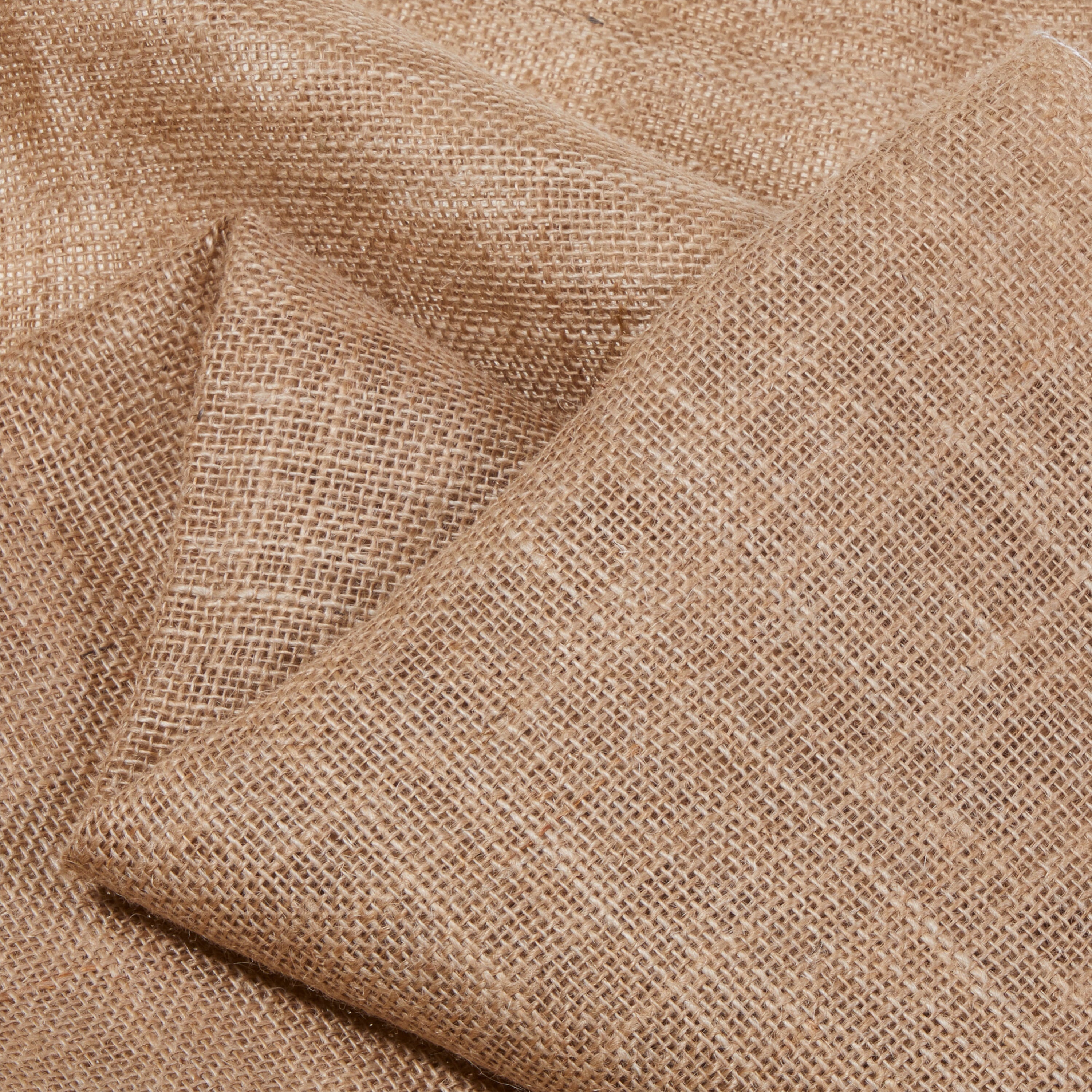 Allen Company Folded & Precut Jute Burlap Craft Fabric, 46"W x 2-Yards, Natural