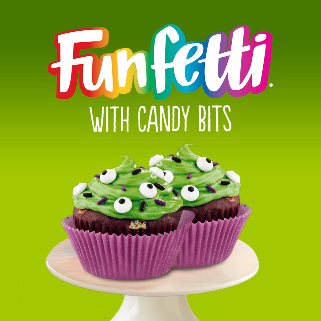 Pillsbury Funfetti Slime Chocolate Cake Mix with Colored Bits, 15.25 Oz Box