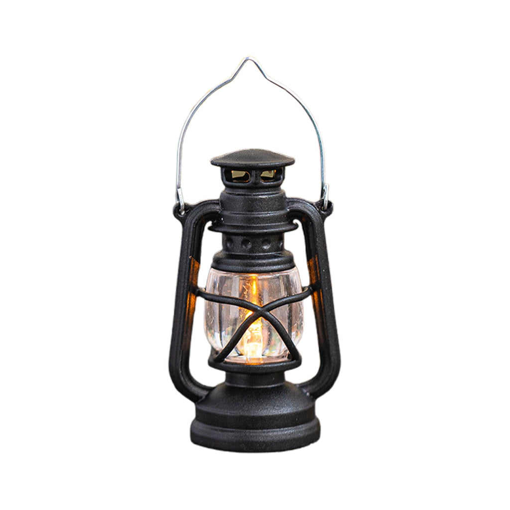 Djiypn Mini Lanterns 2Pack LED Small Lanterns Decorative Indoor Outdoor Hanging Lantern Decorative Candle Light Farmhouse Decor for Weddings Western Camping Party Halloween Christmas Decorations