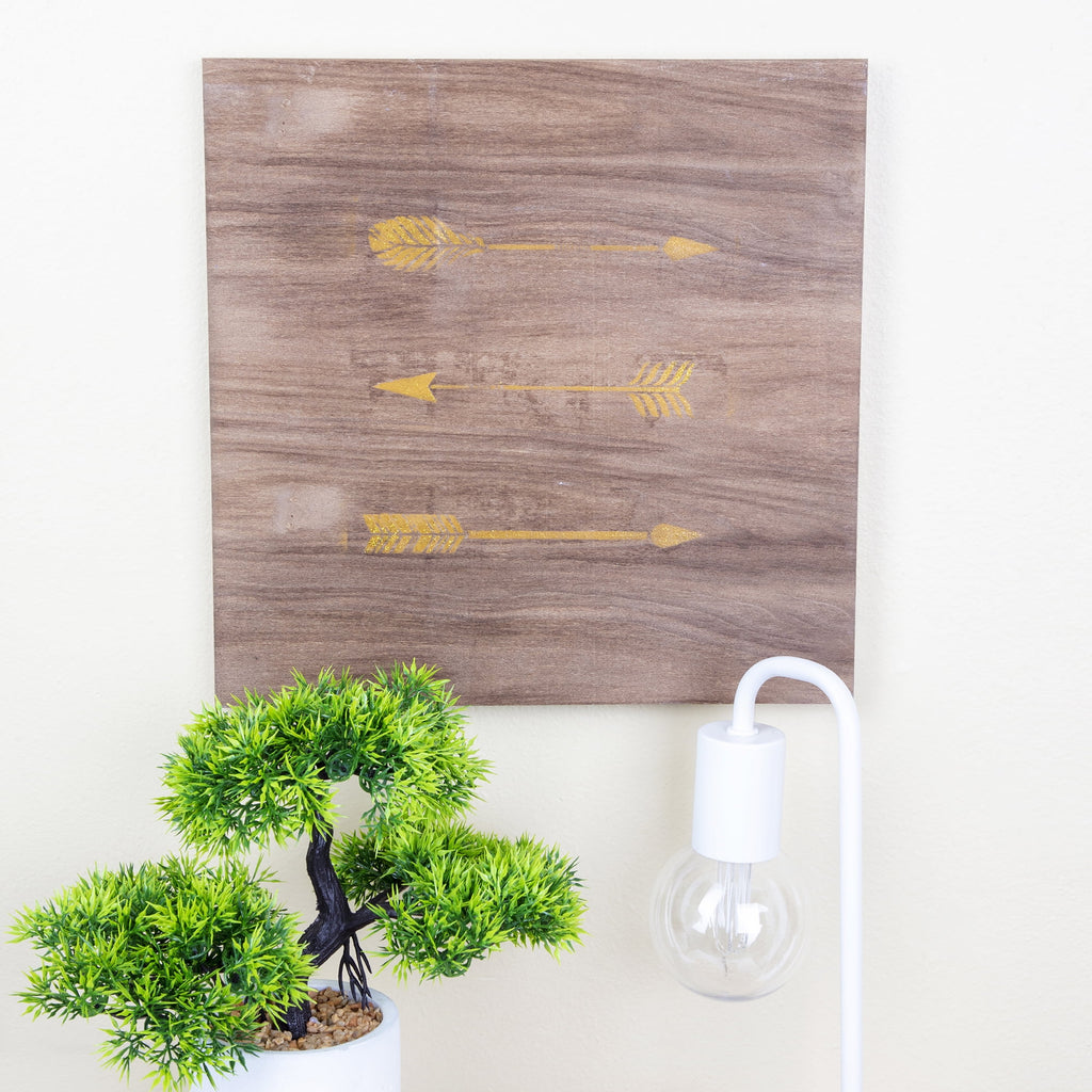 Hello Hobby Unpainted Square Wood Panel, 12" X 12" x .75"