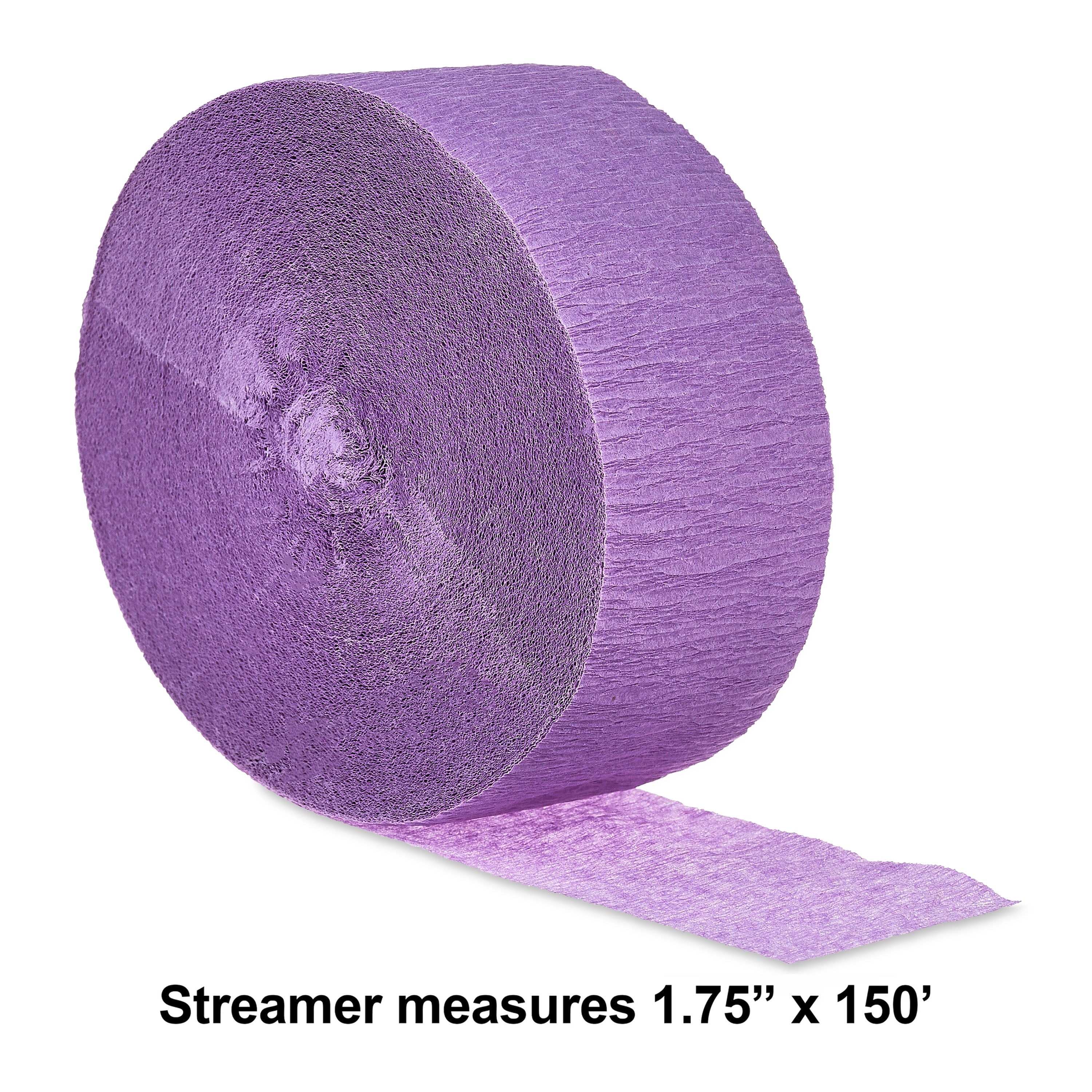 Purple Paper Party Streamer, 150', by Way To Celebrate
