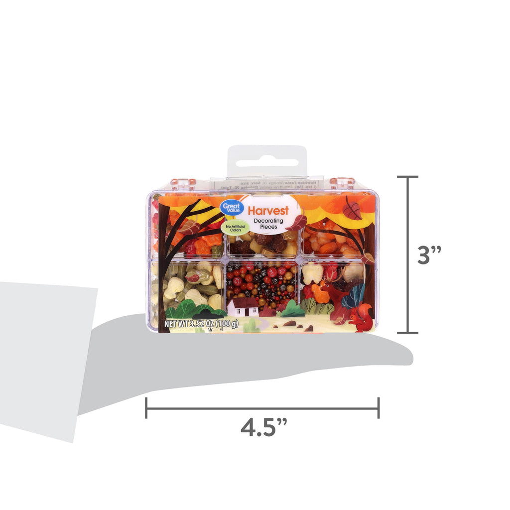 Great Value Harvest Decorating Pieces, 3.52 oz