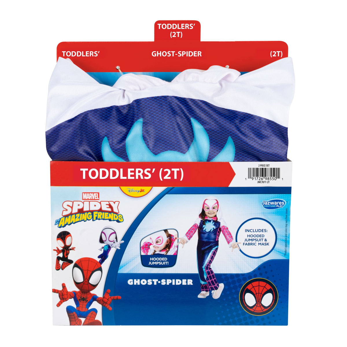 Marvel's Ghost Spider Halloween Costume for Toddler, Size 3-4T, by Jazwares