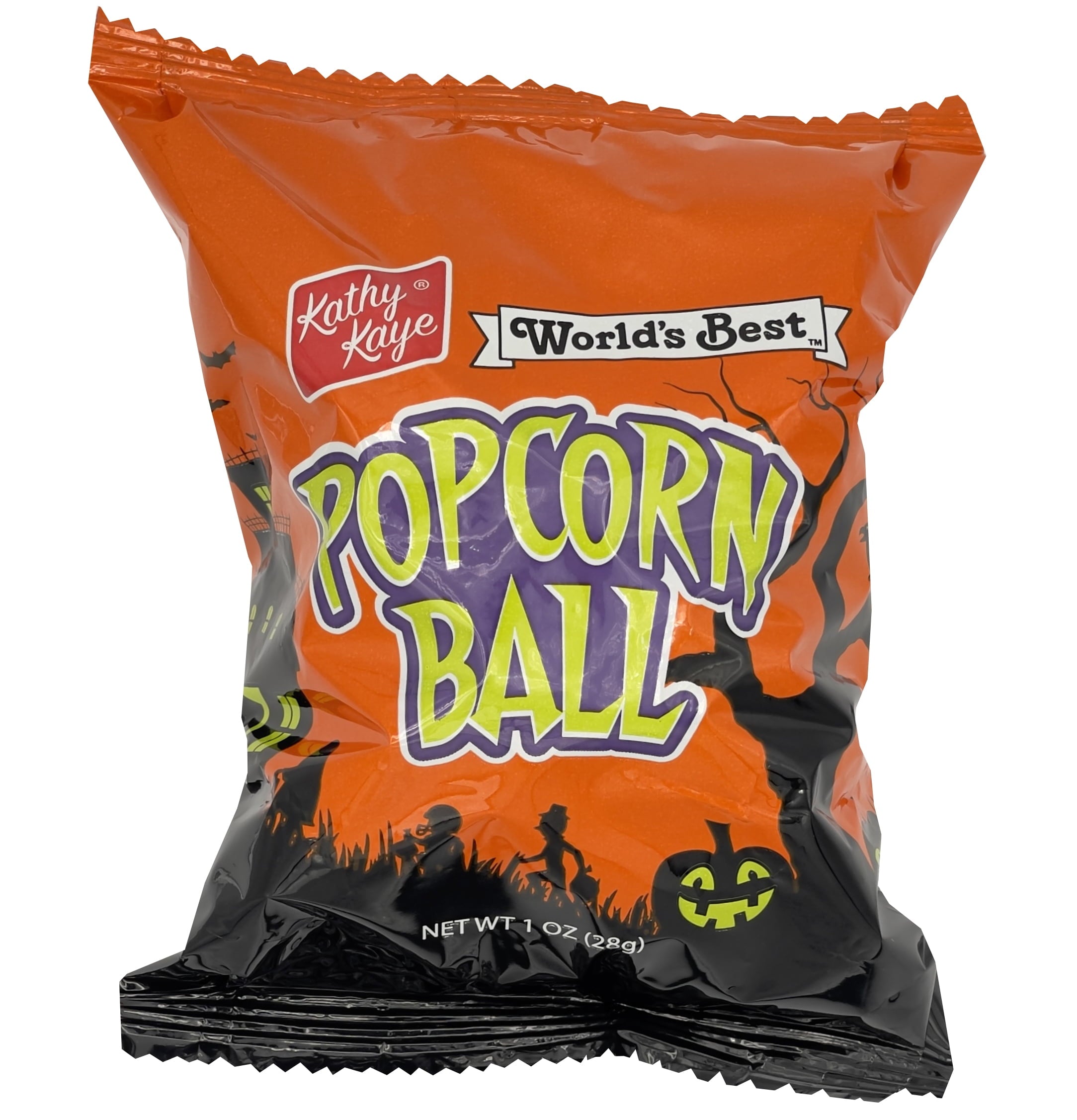 Kathy Kaye's Halloween Sweet & Salty Popcorn Balls, 12 Count. Gluten Free, Peanut and Tree-Nut Free