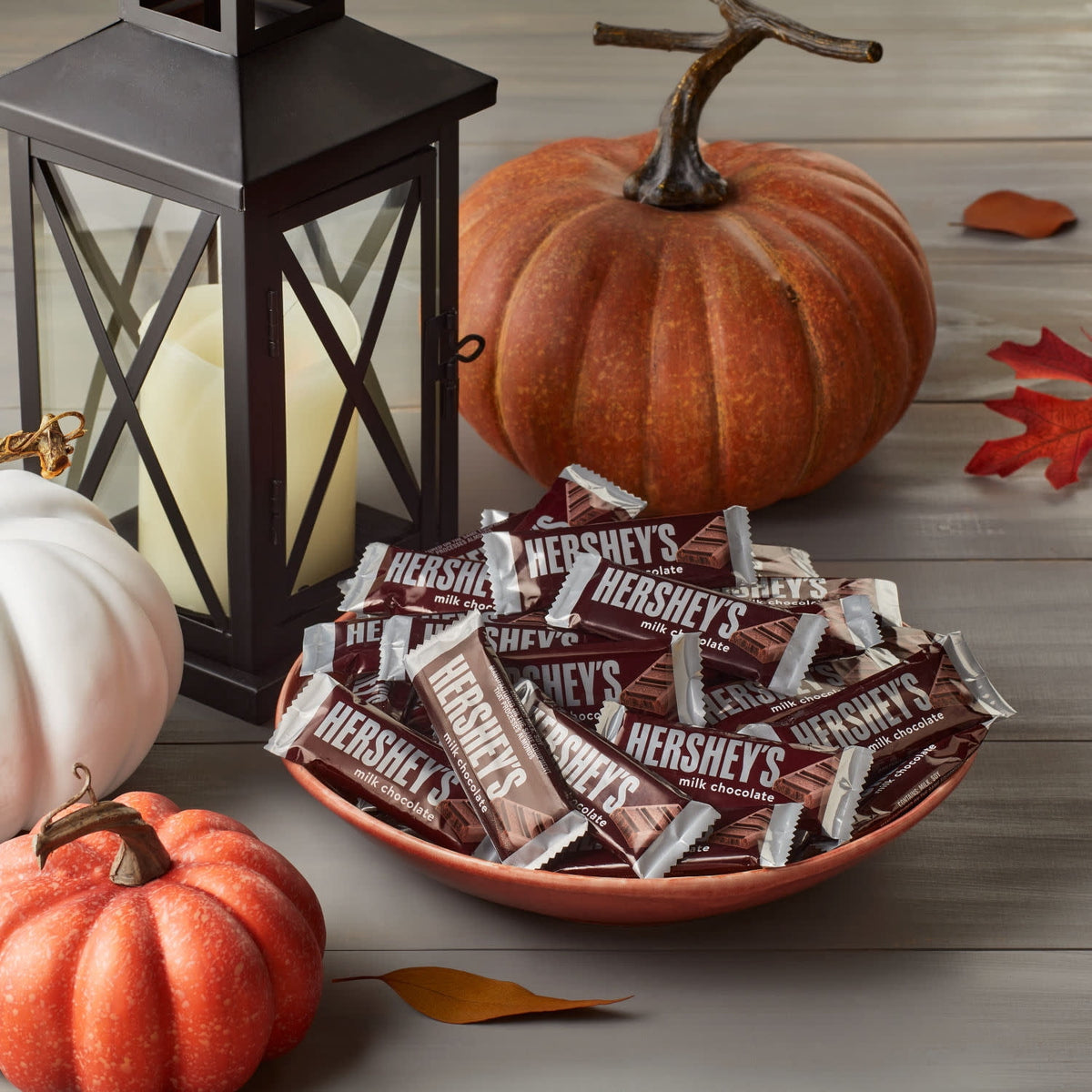 (2 pack) Hershey's Milk Chocolate Snack Size, Halloween Candy Jumbo Bag, 19.8 oz