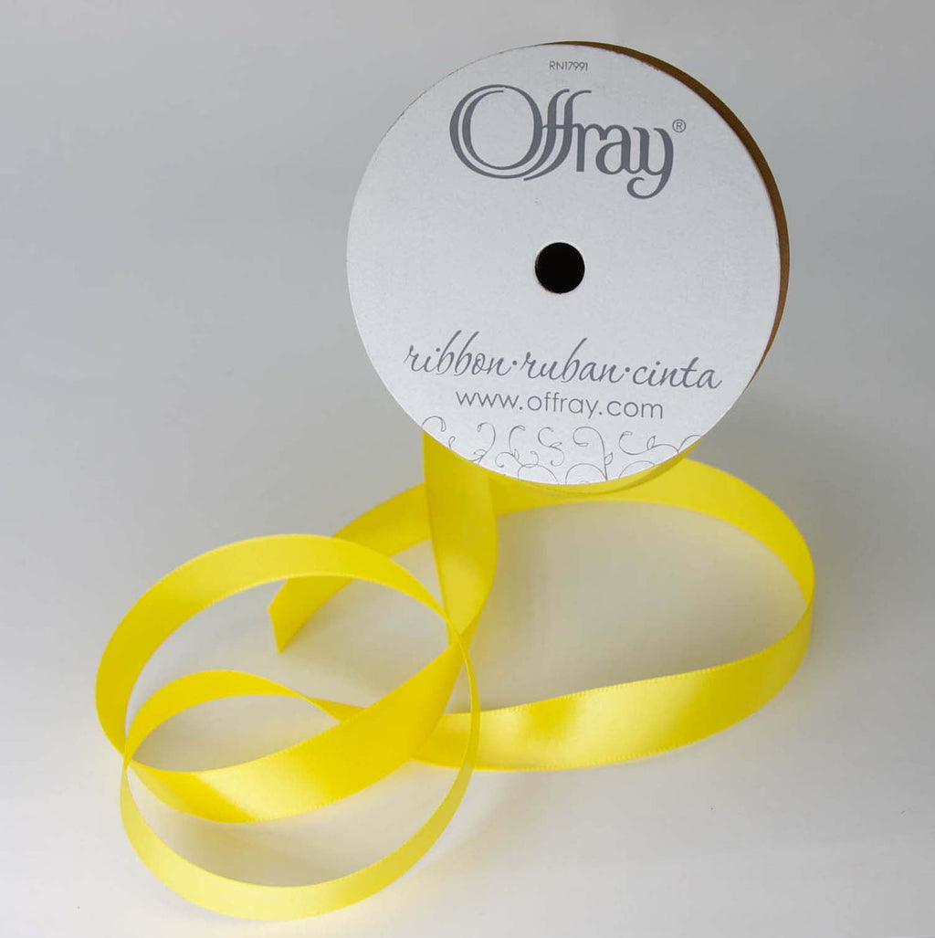 (3 pack) Offray Ribbon, Forest Green 5/8 inch Single Face Satin Polyester Ribbon, 18 feet