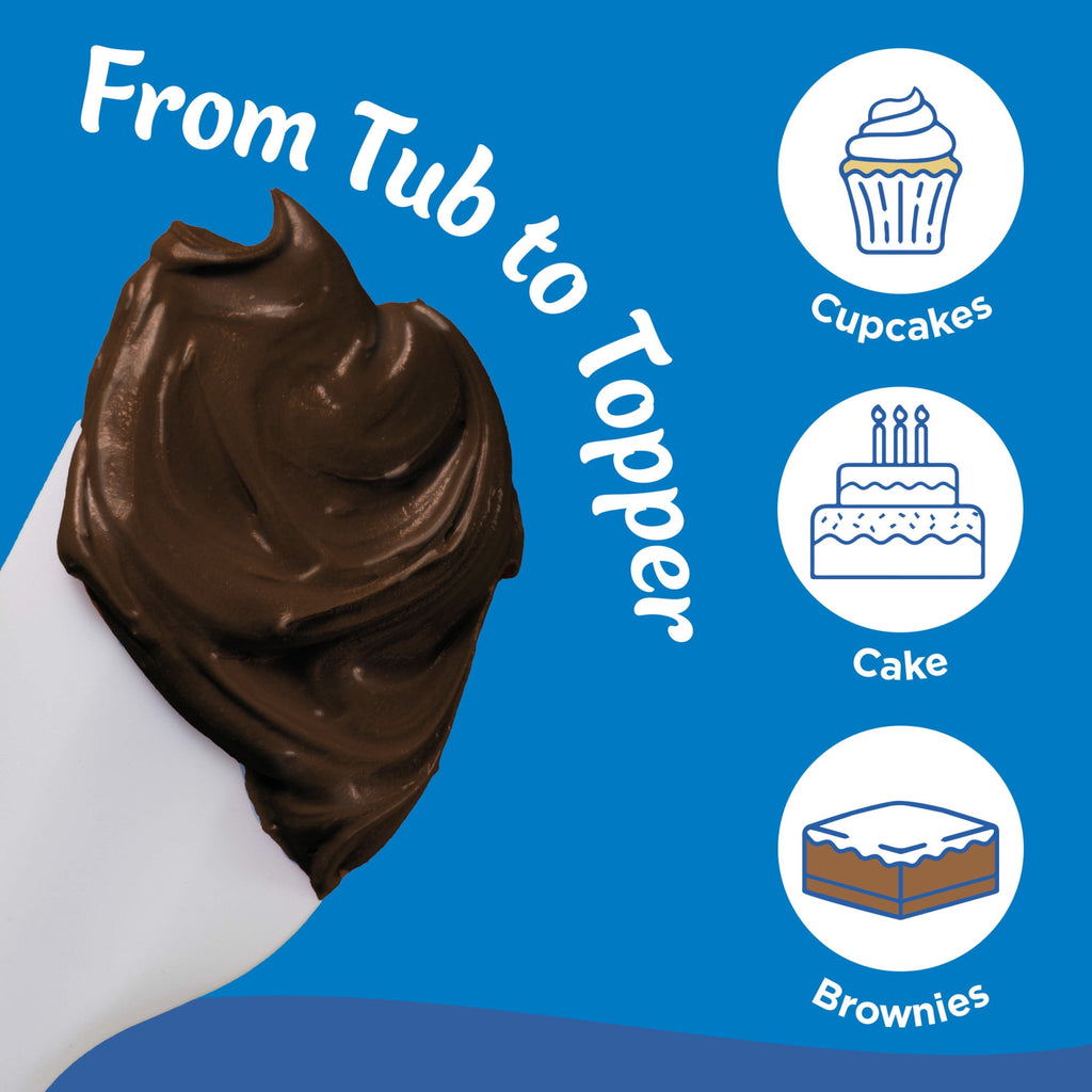 Pillsbury Creamy Supreme Chocolate Fudge Flavored Frosting, 16 oz Tub